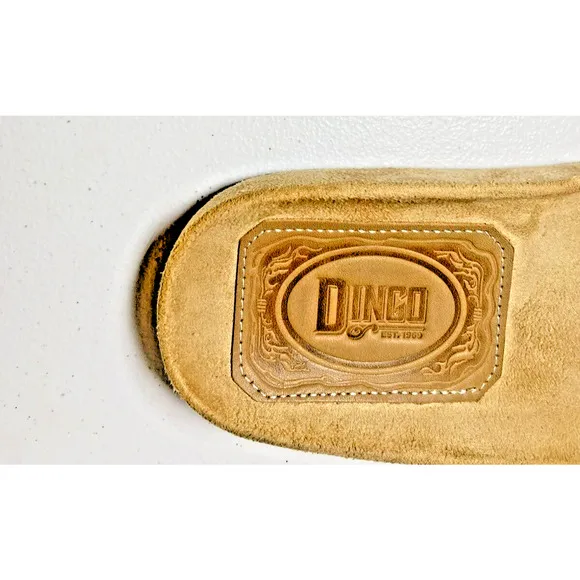 Dingo Boot Take It Easy Slide Sandals Tan Leather Sz 7.5M Boho Western NEW