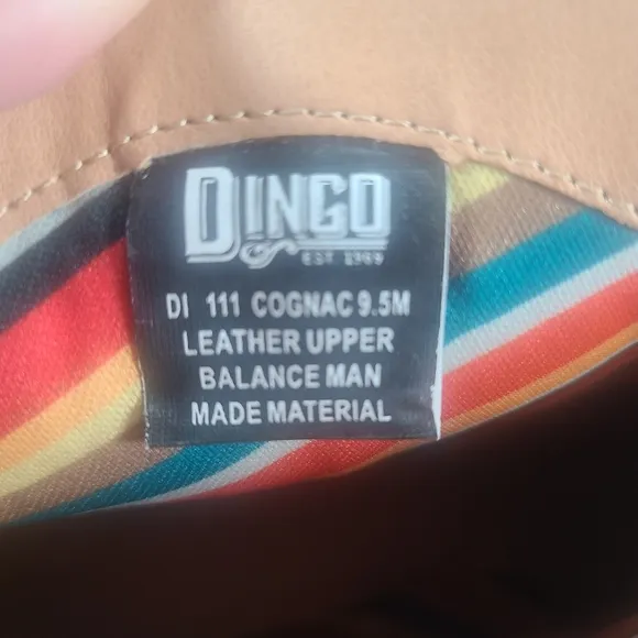 Dingo Keepsake Cognac Western Cowboy Ankle Boots Women Size 9.5M