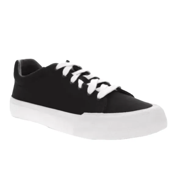 Dockers FRISCO Sneakers Canvas Casual Skater Black Antimicrobial Athleisure NEW