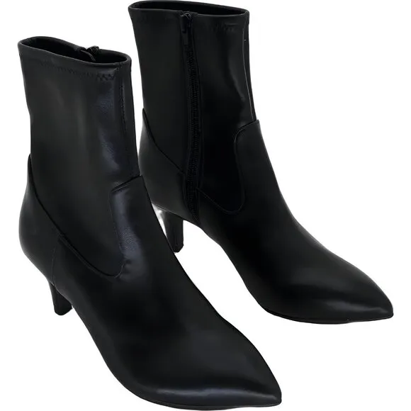 Dolce Vita Arya Womens Black Leather Boots - Size 6 Fast Shipping