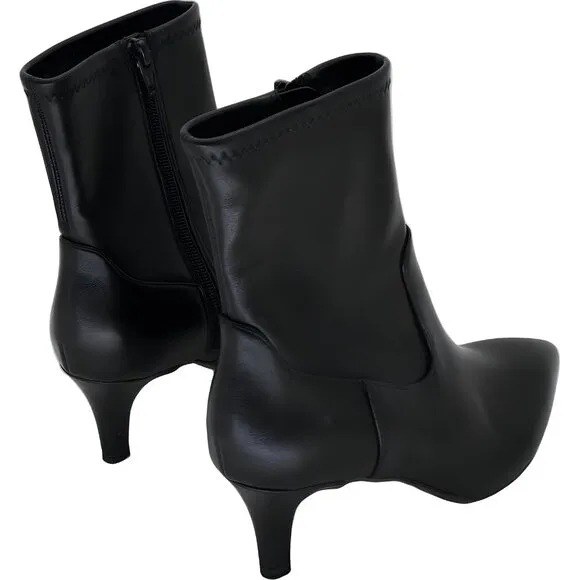 Dolce Vita Arya Womens Black Leather Boots - Size 6 Fast Shipping