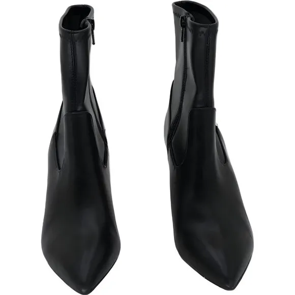 Dolce Vita Arya Womens Black Leather Boots - Size 6 Fast Shipping
