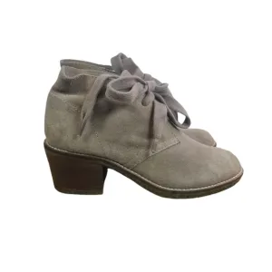 Dolce Vita beige suede chunky ankle boots