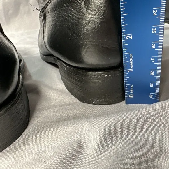 Dolce Vita Boots Women 7.5 Leather Black Knee High Tall Classic Cowgirl Workwear
