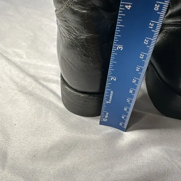 Dolce Vita Boots Women 7.5 Leather Black Knee High Tall Classic Cowgirl Workwear