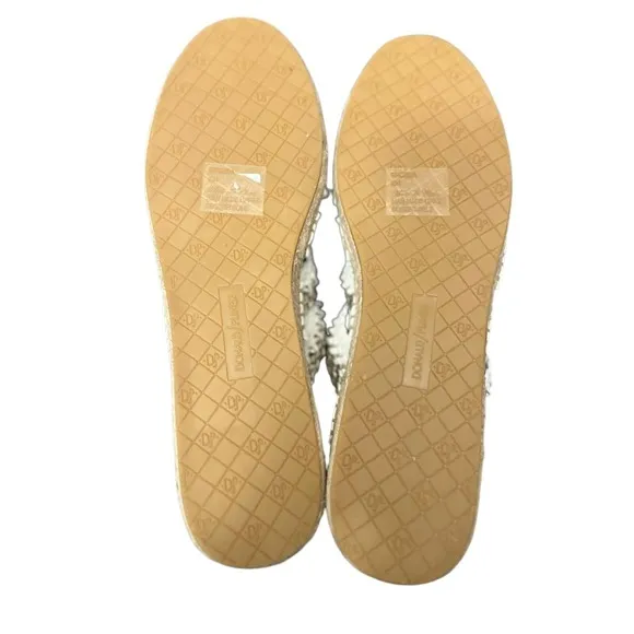 Donald Pliner NWT Woven Espadrille Slides - Metallic Braided Sandals - Size 8