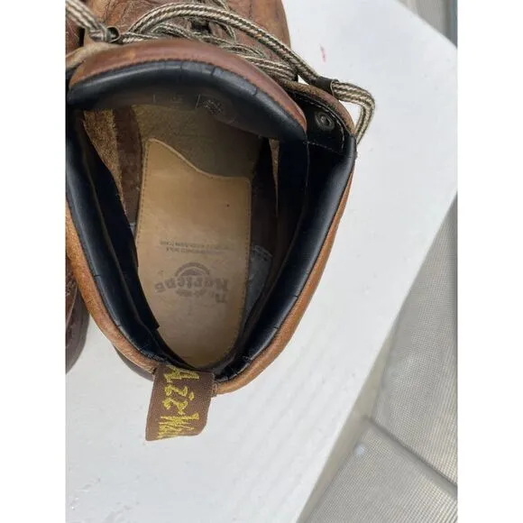 Dr. Doc Martens Air Wair Vintage Brown Tan 6  Chunky Oxford Boots Men's US 13