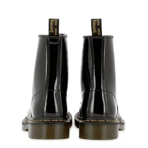 Dr. Martens 1460 Classic Patent Leather Combat Boots Black Women's size 8 - NEW