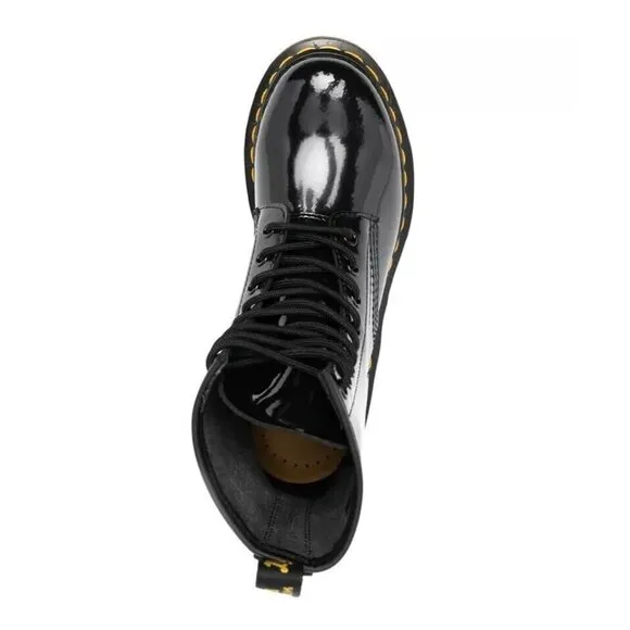 Dr. Martens 1460 Classic Patent Leather Combat Boots Black Women's size 8 - NEW