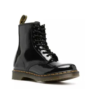 Dr. Martens 1460 Classic Patent Leather Combat Boots Black Women's size 8 - NEW