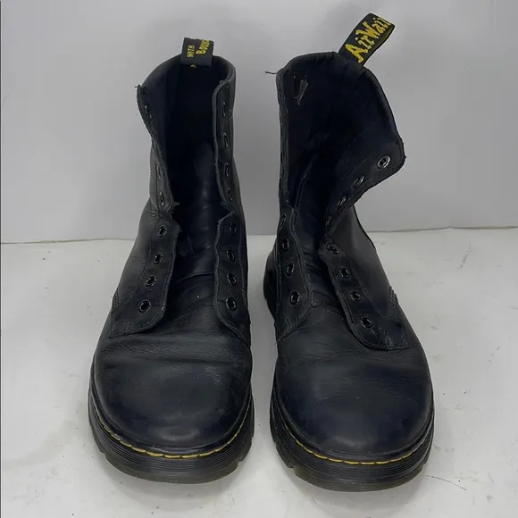 Dr. Martens Black Combat Boots with Chunky Sole