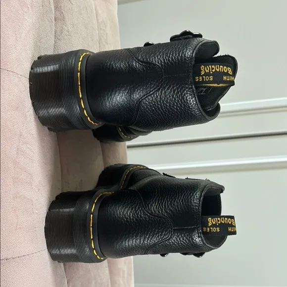 Dr. Martens Black Platform Combat Boots