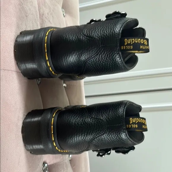 Dr. Martens Black Platform Combat Boots