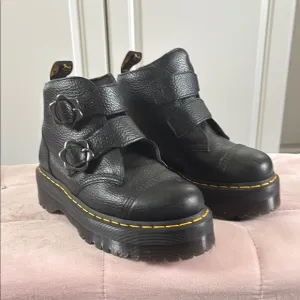 Dr. Martens Black Platform Combat Boots