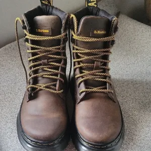 Dr. Martens Brown Leather Tarik Boots Unisex Size 6 Men's Size 7 Ladies