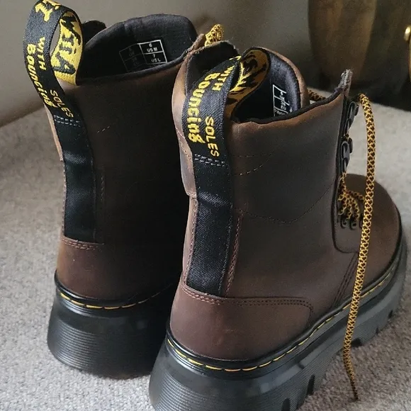 Dr. Martens Brown Leather Tarik Boots Unisex Size 6 Men's Size 7 Ladies