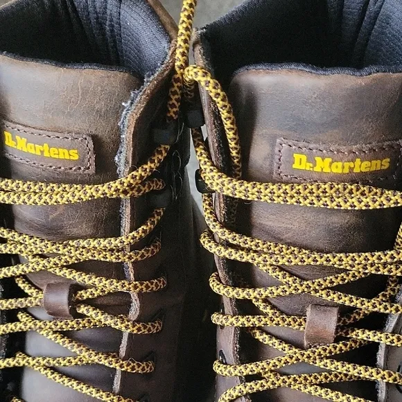 Dr. Martens Brown Leather Tarik Boots Unisex Size 6 Men's Size 7 Ladies