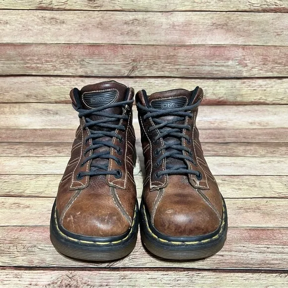 Dr. Martens Brown Leather Vintage Chunky Boots