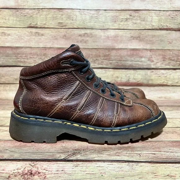 Dr. Martens Brown Leather Vintage Chunky Boots