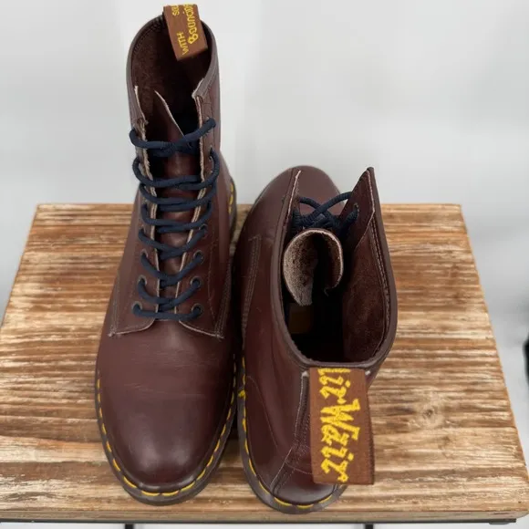 Dr. Martens Doc England MIE 90's Vintage Chocolate 1460 Boots UK10 US11M 12W