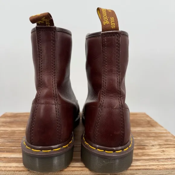 Dr. Martens Doc England MIE 90's Vintage Chocolate 1460 Boots UK10 US11M 12W