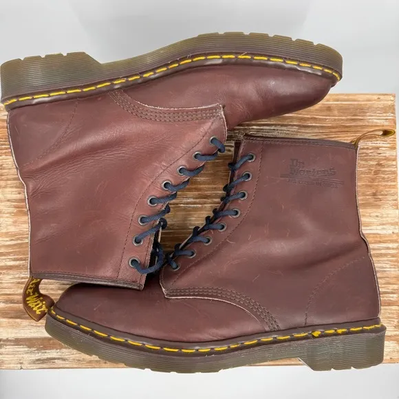 Dr. Martens Doc England MIE 90's Vintage Chocolate 1460 Boots UK10 US11M 12W