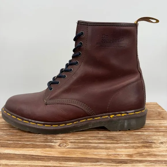 Dr. Martens Doc England MIE 90's Vintage Chocolate 1460 Boots UK10 US11M 12W