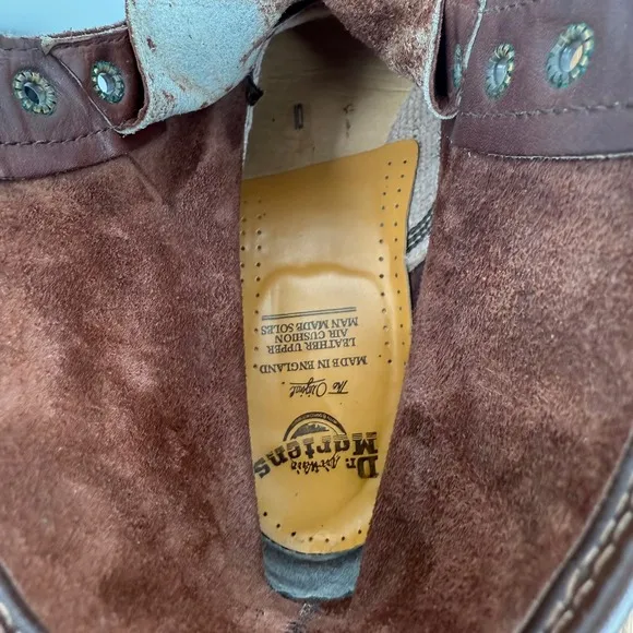 Dr. Martens Doc England MIE 90's Vintage Chocolate 1460 Boots UK10 US11M 12W