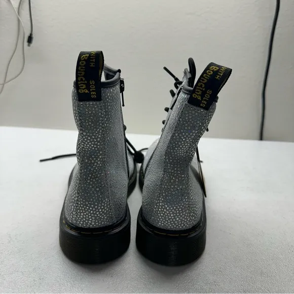 Dr Martens Glitter Lace Up Boots, Size 6