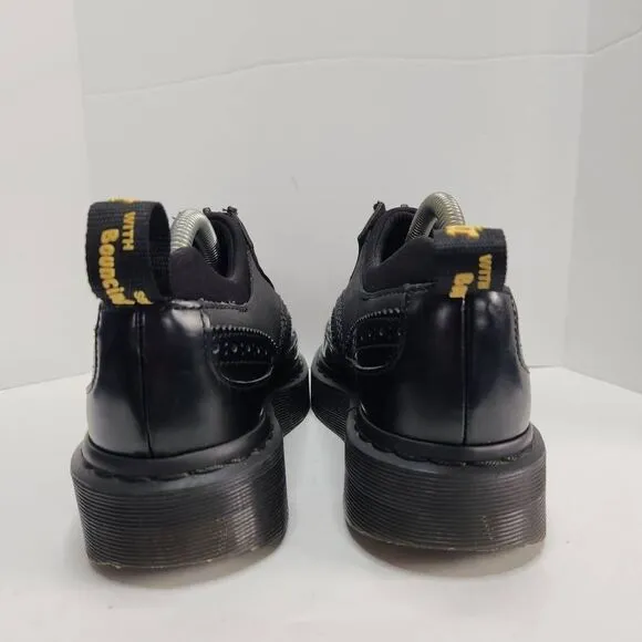 Dr. Martens Resnik Zip Brogue Women's Boots Size 5 Solid Black Platform Chunky