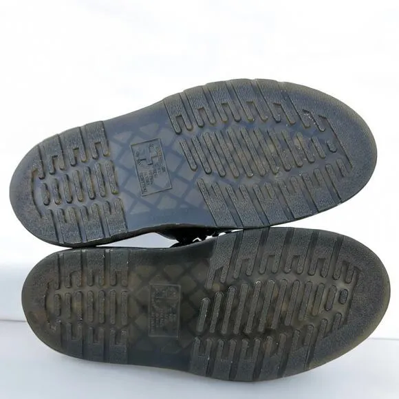 Dr Martens Skye Black Studded Spiked Leather Platform Slide Sandals UK6 US8 HDW
