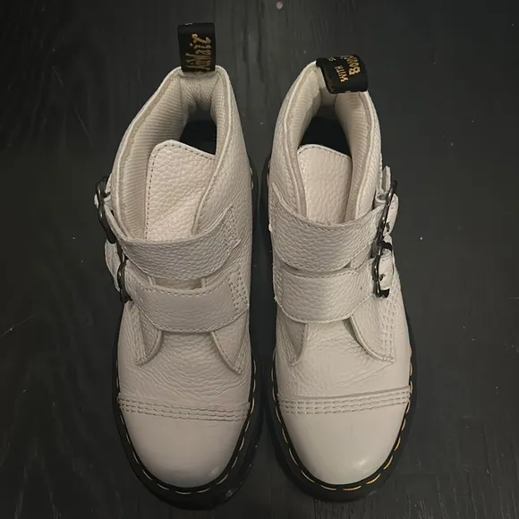 Dr. Martens White Boots with Chunky Soles