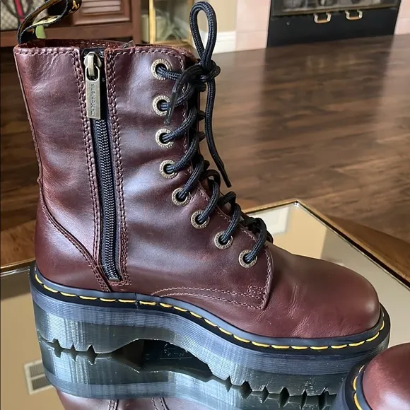Dr. Martens Women's Brown Leather Boots
