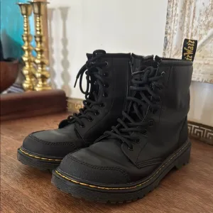 Dr. Martens YOUTH 1460 OVERLAY LEATHER BOOTS