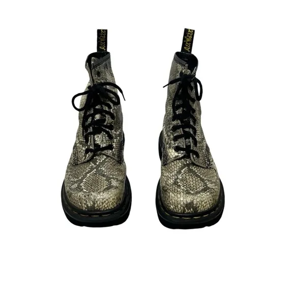 Dr.Martens DMs 1460 Vintage 90’s SnakeSkin wedge platform England Boots US6