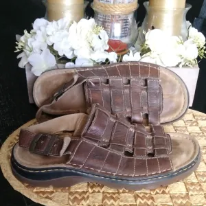 DR.MARTENS LEATHER SANDALS FOR MEN'S