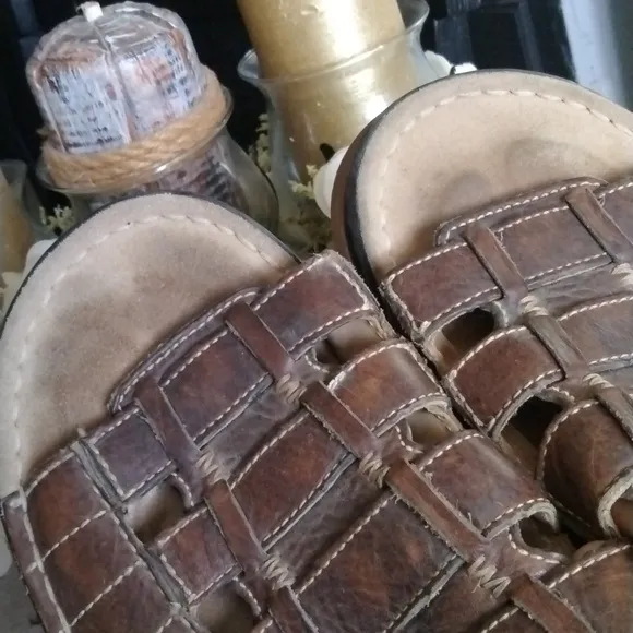 DR.MARTENS LEATHER SANDALS FOR MEN'S