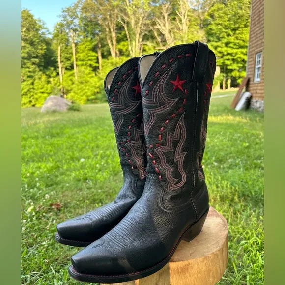 Durango Black &amp; Red Cowboy Boots