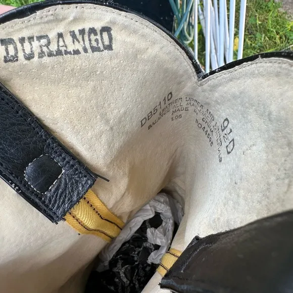 Durango Black &amp; Red Cowboy Boots