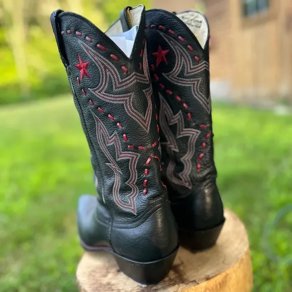 Durango Black &amp; Red Cowboy Boots