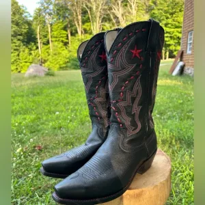 Durango Black &amp; Red Cowboy Boots