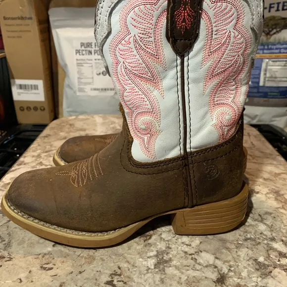 DURANGO GIRLS' LIL' REBEL PRO™ WESTERN BOOTS - BROAD SQUARE TOE