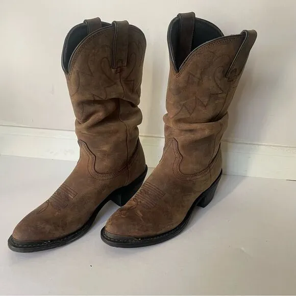 Durango Size 7 Brown Western Cowboy 11&quot; Slouch Boot