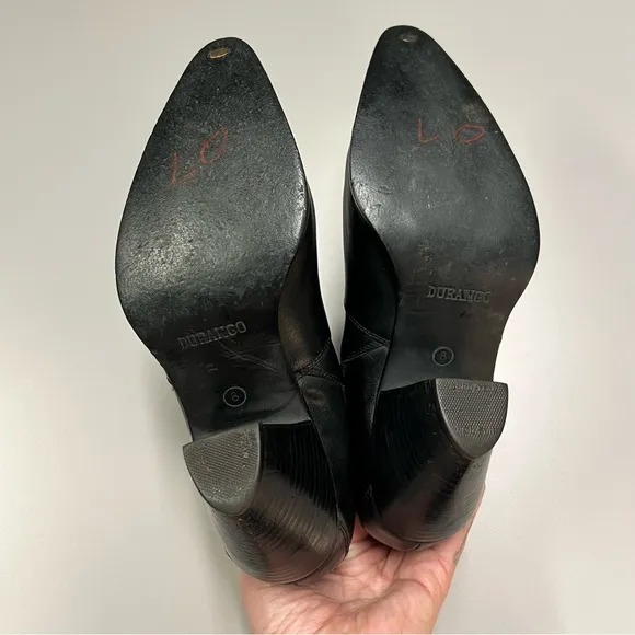 Durango Vintage Western Ankle Boots Size 8
