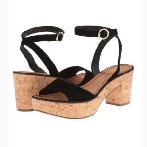 DVF Diane Von Furstenburg Odelia Black Sandals Sz 9 Tdc