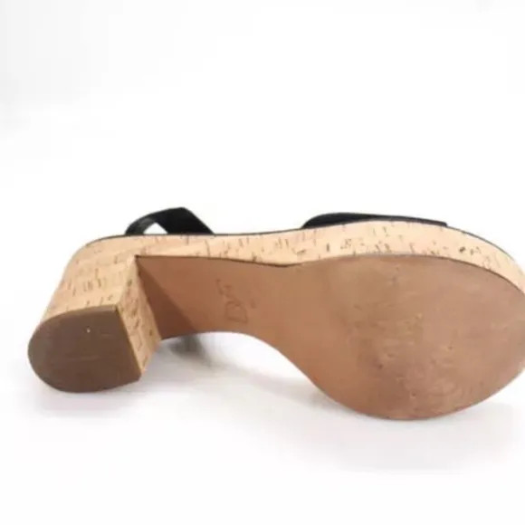 DVF Diane Von Furstenburg Odelia Black Sandals Sz 9 Tdc