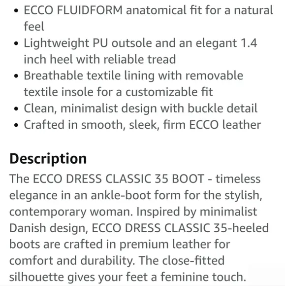 Ecco ankle boots women's 11 taupe nubuck leather Classic Dress35 buckle new $200