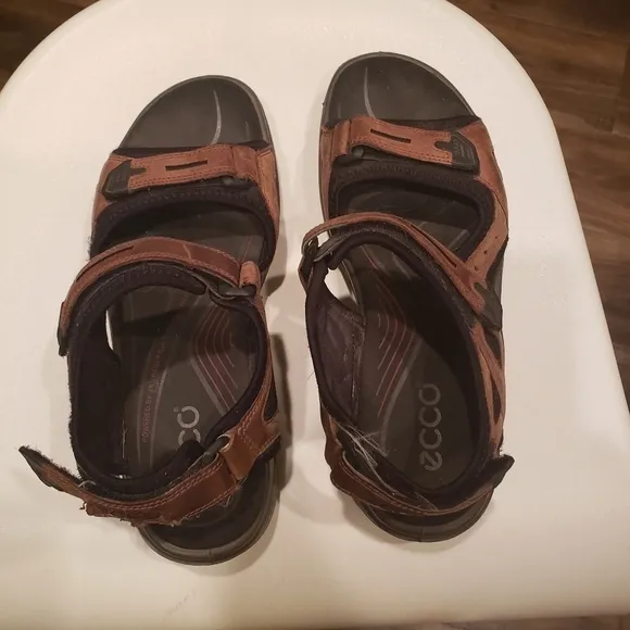 Ecco Yucatan Receptor Brown Leather Hiking Outdoor