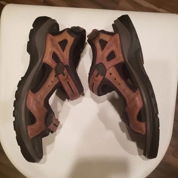 Ecco Yucatan Receptor Brown Leather Hiking Outdoor