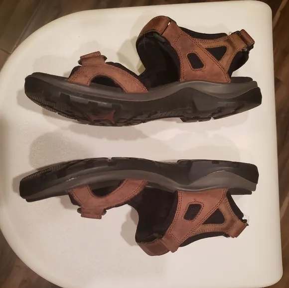 Ecco Yucatan Receptor Brown Leather Hiking Outdoor